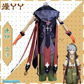 Anime Game Genshin Impact Razor Genshin Cosplay Costume Necklace Uniform Anime Halloween Party Outfit Full Sets