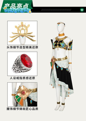 New Zelda Dewdrop Princess Cosplay The Legend Tears of the Kingdom Twilight Princess Accessories Party Cosplay Costume