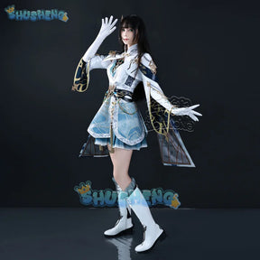 Shusheng Love And Deepspace Heroine LiuYunWanFeng Game Suit Gorgeous Dress Uniform Cosplay Costume Halloween Party Outfit Women