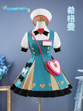 Genshin Impact Sigewinne Women Dress Cosplay Costume Cos Game Anime Party Uniform Hallowen Play Role Clothes Clothing