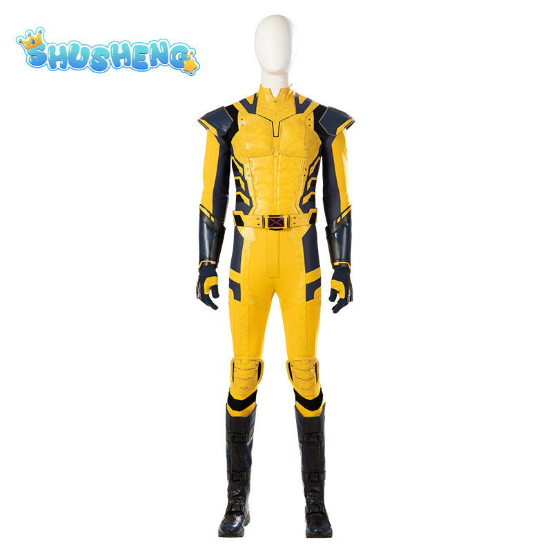 New Movie Wolverine Cosplay Costume Mask Jumpsuit Vest Gloves Belt Wolf Steel Claw Handsome Suit For Men High Quality Made