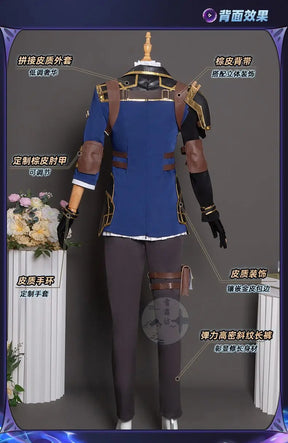 Shusheng lol arcane Season 2 VI Caitlyn cosplay costume uniform Halloween Carnival Party Christmas play rode clothing