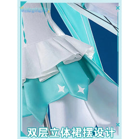 Honkai impact 3rd Kiana kaslana winter Princess cosplay costume cloak and Crown props full set uniform Carnival Halloween set