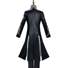 Hot Game DMC5 Cosplay Vergil Costume Nelo Complete Outfit Halloween Carnival Men Suit Jacket Vest Costume