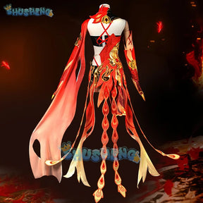 Anime game honkai impact 3 Fu Hua Fuka ceremonial dress sexy Halloween Carnival role cosplay costume complete set