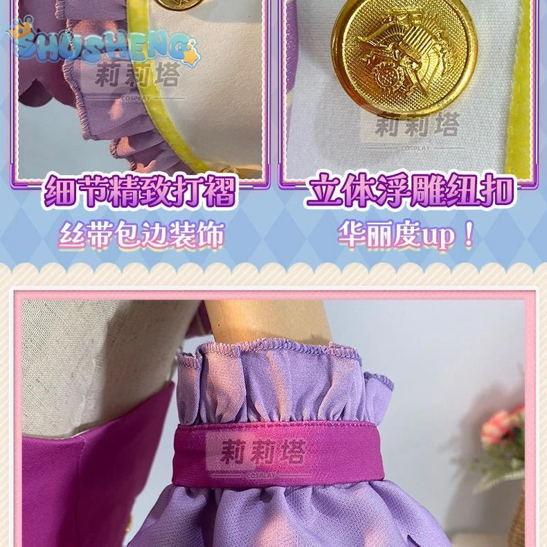 Kiriya Aoi shibuki ran Cosplay Anime Aikatsu！Costume Sweet Cute Lolita Dress  Accessories prop Halloween Party Women's Uniform