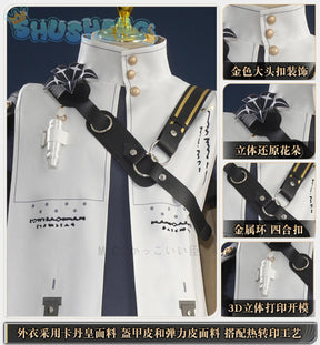 Wuthering Waves Aalto Intelligence Merchant Cosplay Costume Fashionable Handsome Accessories Props Halloween Party Men Uniform