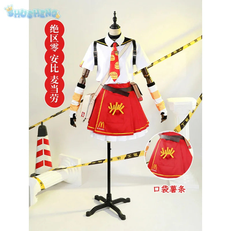 Anby Demara Cosplay Zenless Zone Zero co-branded Costume Party Christmas Cute Set Accessories Props Full Set Woman Man Uniform