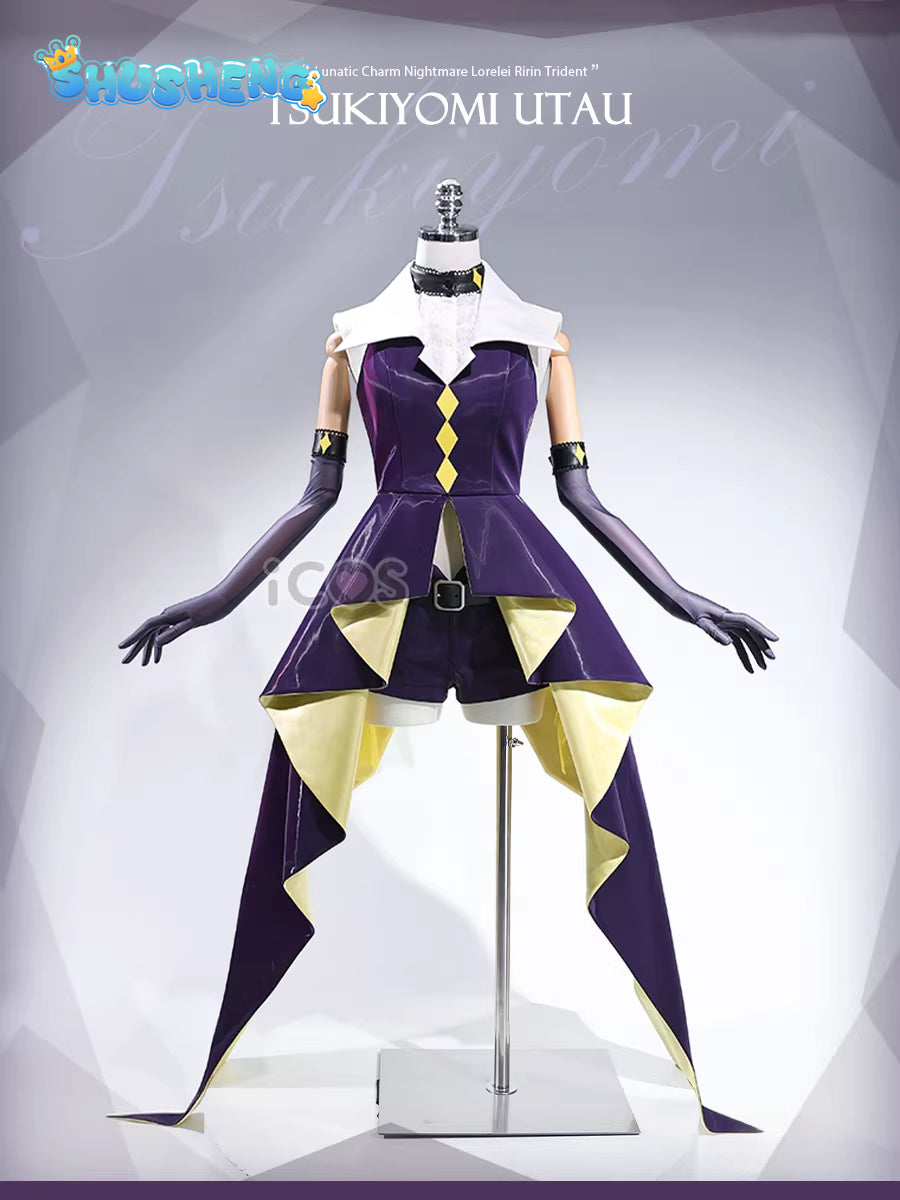 Cosplay Series: Shugo Chara! Utau Tsukiyomi-X-Dia / X-Diamond（Dark Jewel）Cosplay Costume full set Shushengcos S-XL spot inventory