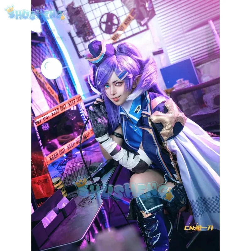 Shusheng vtuber Selen Tatsuki women cosplay costume cos game anime party uniform halloen play rode clothes