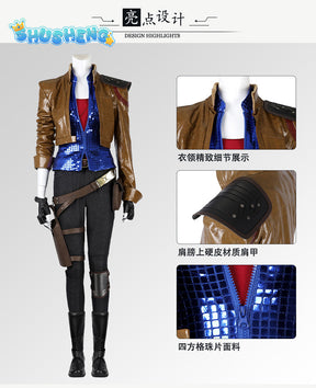 Lilith Cosplay Costume Leather Coat Vest Pants Borderlands Outfit Movie Border Cos Land Full Set Coat Women Halloween Roleplay Suit