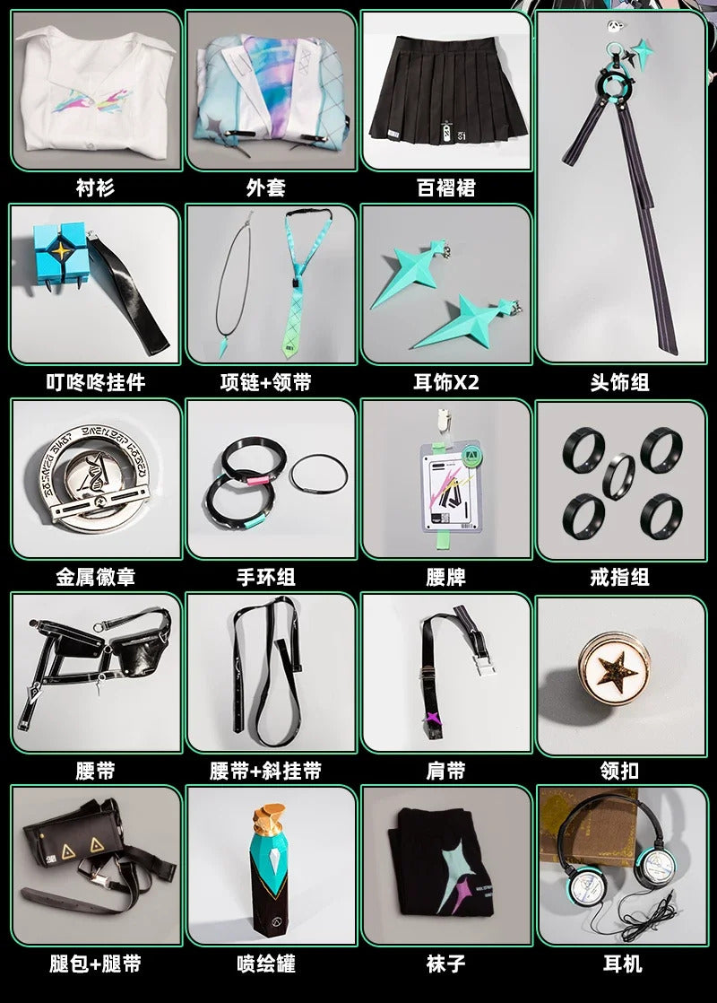 Shusheng-R Wuthering Waves Lynae JK Uniform Cosplay Costume