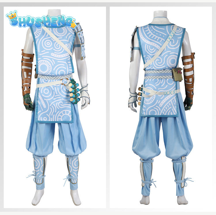 Game Zelde Super Restore Kingdom Link Mystic Cosplay Costumes Halloween Christmas Party Suit with Mask Accessories Outfit