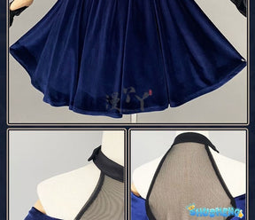 Anime Alien Stage Cosplay Mizi Cosplay Costume Wig Halloween Anime Clothes Game Outfits Stage Black Gorgeous Dress Women