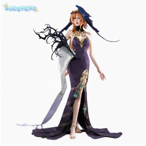 Shusheng-R Game Reverse:1999 Cosplay Druvis III Costume Halloween Carnival New Dress Gloves Props Wig Accessories Set Sexy Women's Uniform