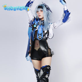 Genshin Impact Eula Cosplay Costume Adult Carnival Uniform Anime Halloween Costumes Women Game