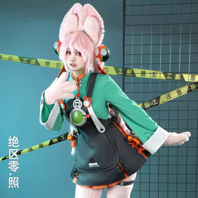 Shusheng-R Zenless Zone Zero Zhao Cosplay Costume Halloween Party Uniform Accessories Props Shoes Gloves Tail Complete Set