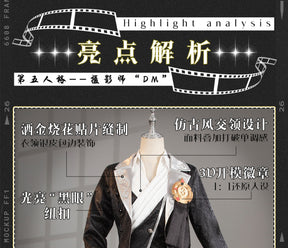 Game Identity V Merciful Photographer DM Joseph Desaulniers Cosplay Costume Fancy Suit Halloween Carnival Uniforms Custom Made