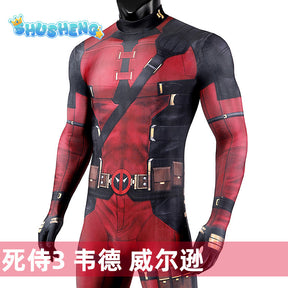 Superhero Men Movie Deadpool Wolverine Cosplay Costumes Hallloween Jumpsuit Performance Party Zentai Bodysuits