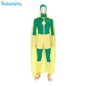 Wanda vision cosplay costume for men women wandavision jumpsuit cloak outfits Halloween party Carnival suit