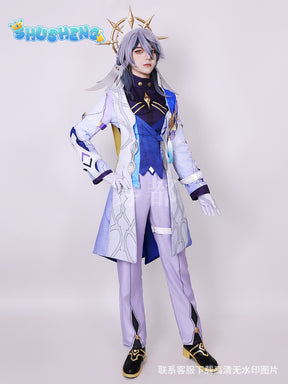 Sunday Cosplay Costume Game Honkai Star Rail Mr. Sunday Cosplay Costume Uniform Outfits Wig Shoes Prop Anime Role Play Suits