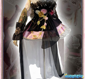 Anime Kurumi Cosplay Game Naraka: Bladepoint Costume HuTao Pink Dress Outfit Suit Halloween Party Role Play Prop for Woman