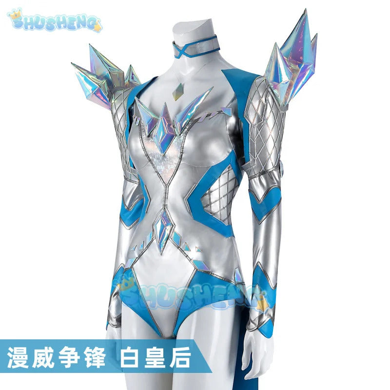 White Queen Cosplay Costume Emma Frost Rivals Uniform Halloween Carnival Party Christmas Play Role Clothes Clothing for Women