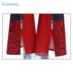 2024 Halloween Red Cosplay Costume Descendants Queen Of Hearts' Daughter Uniform Set The Rise Of Princess Full Outfits Shusheng