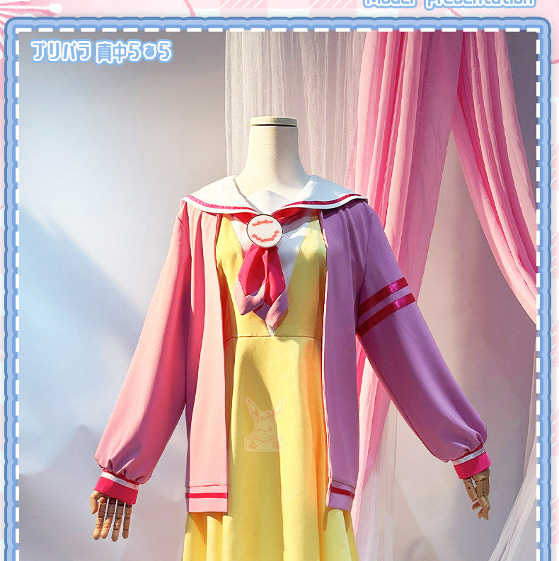 Shusheng-R Anime Pripara Manaka Laala Childhood Cchool Uniform Cosplay Costume S-XXL
