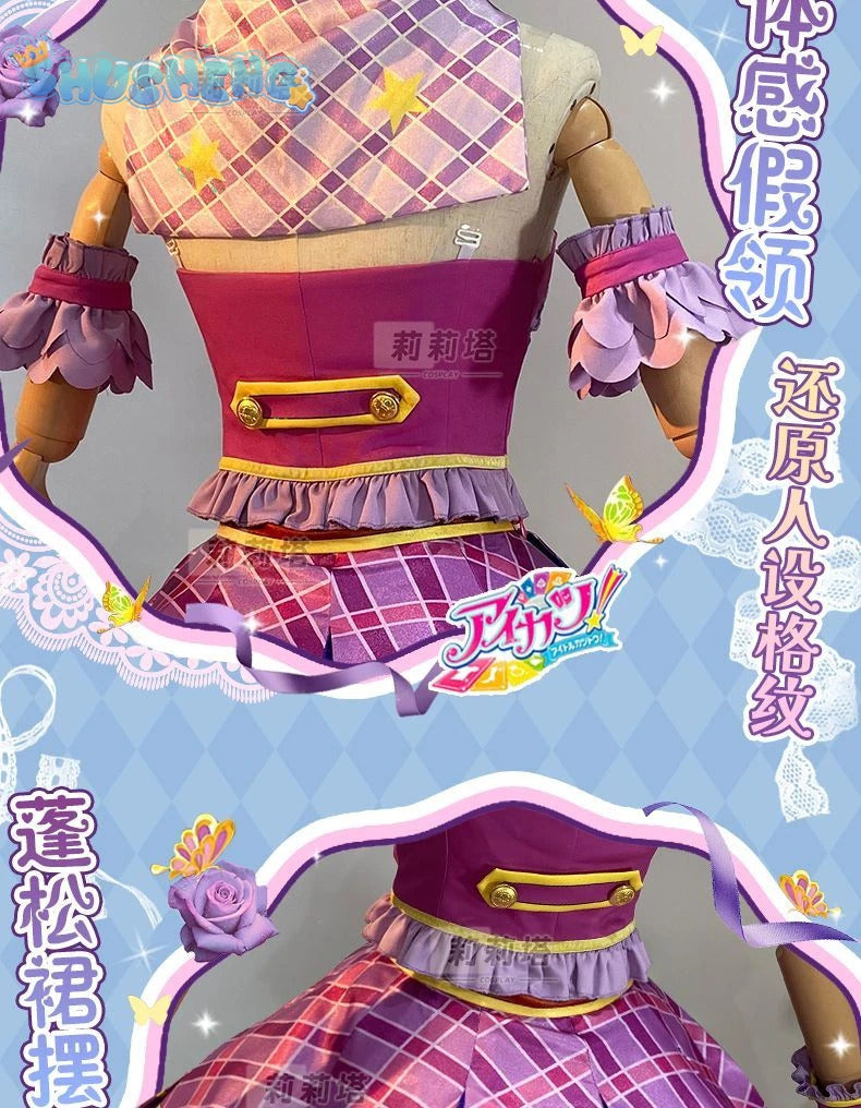 Kiriya Aoi shibuki ran Cosplay Anime Aikatsu！Costume Sweet Cute Lolita Dress  Accessories prop Halloween Party Women's Uniform