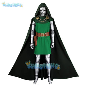 Fantastic Four Doctor Doom Cosplay Costume Uniform Halloween Carnival Party Christmas Play Role Clothes Clothing