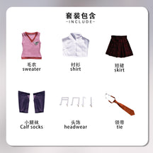 Danganronpa V3: Killing Harmony Kaede Akamatsu cosplay Costume Performance Clothing Anime game Halloween Uniform