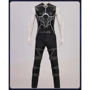 Anime Fate/stay nigh EMIYA Cosplay Arche Costume Black leather top apron pants set Halloween party handsome men women uniform