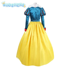 New Movies of 2025 Snow White cosplay Costume Adult and Child Sizes Fairy Tale Sweet Princess Dress Halloween Ball Woman Uniform