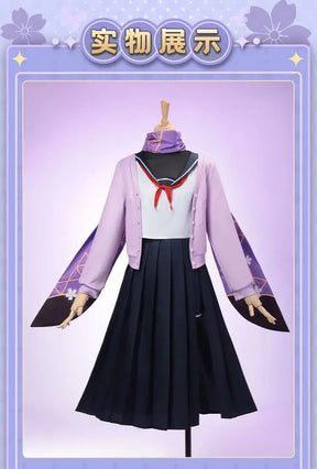 Shusheng-N Game Blue Archive Ōno Tsukuyo Cosplay Costume Top coat shorts shoe skirt Halloween sweet JK uniform Ōno Tsukuyo woman man set