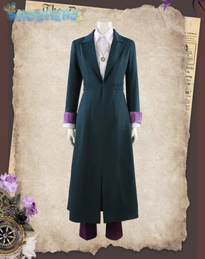 Agatha Harkness Cosplay Prof. Emeritus Harkness Costume Movie coat shirt pants necklace carnival party men women suit uniform