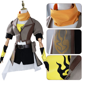 Anime RWBY Cosplay Yang Xiao Long Costume Sexy Jacket Yellow Black Y2K Oversleeve Desert Punk Lolita Halloween Party Customized