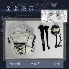 Tsukiyomi Utau Anime Shugo Chara Cosplay Costume Halloween Carnival Sweet Gothic Dress Wig Women Lolita Prop Accessories Uniform
