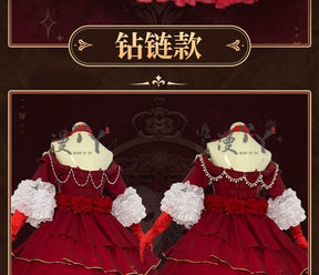 Identity V Specimen Gallery Bloody Queen Official Cosplay Costume Women's Long Dress Game Full Of Suit Character Roleplay Outfit