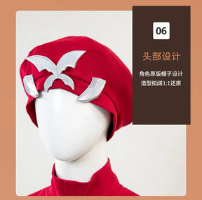 Psylocke Cosplay Rivals Red Ghost Hunter Costume Hat shoes suspender dress gloves socks prop set Halloween women fantasy uniform
