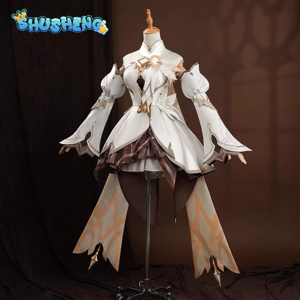 Game Cosplay Series: Genshin Impact- Lumine "Restorer of Worlds" Outfit  Cosplay sweet Costume full set Shushengcos