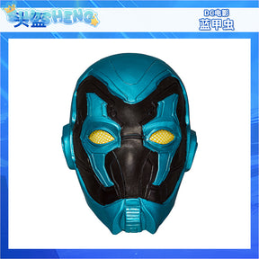 Blue Beetle Cosplay Costume Anime Male Superhero Roleplay Men Jumpsuit Mask Halloween Carnival Clothes for Disguise