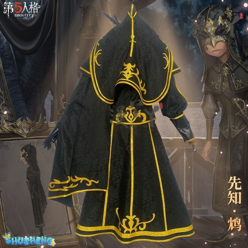 Seer Eli Clark Cosplay Costume Identity V Game Suit Mysterious Uniform With Mask Halloween Party Role Play Outfit