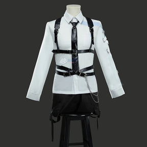 Love and Deepspace Xavier Zayne Rafaye Cosplay Costume Handsome White Gray Shirt Halloween Carnival Party for Man Shusheng