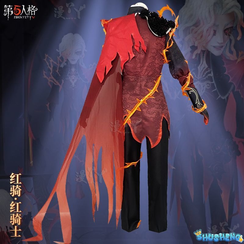 Game Identity V Mechanic Red Knight Cosplay Costume Richard Sterling Cosplay Suit Halloween Uniform Anime Clothing Custom Made