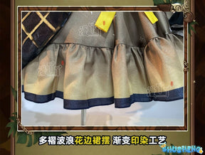 Kagaminee Rin x Rascal Collab Witchh Gothicc Halloween Cosplay Costume