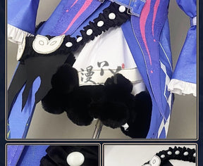 Game Wuthering Waves ROCCIA Cosplay Costume ROCCIA Two Tail Women Girl Halloween Performance Stage Roleplay Uniform