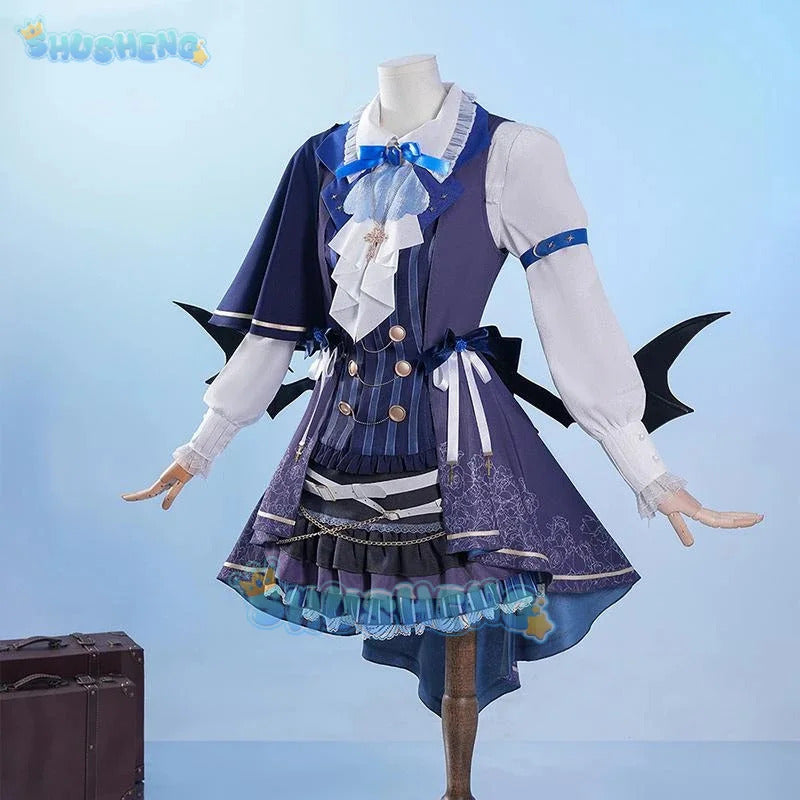 Vtuber Higashi Yukihasu Cosplay Costume Uniform Halloween Carnival Party Christmas Play Role Clothes Clothing for Women