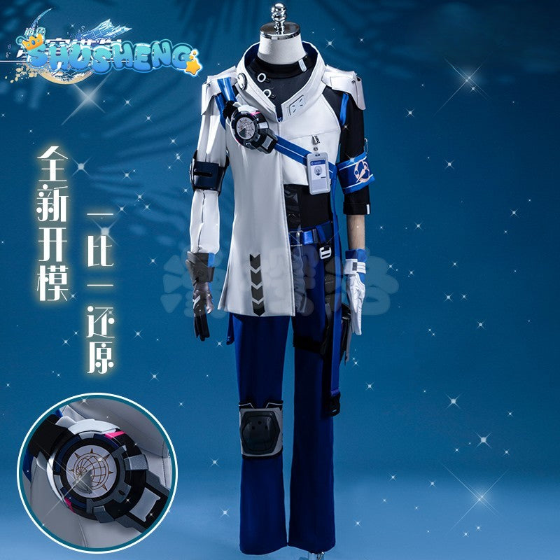 Arlan Honkai Star Rail Cosplay Costume Wig Game Uniform Herta Space Station Security Department Peppy Props Halloween Party Men