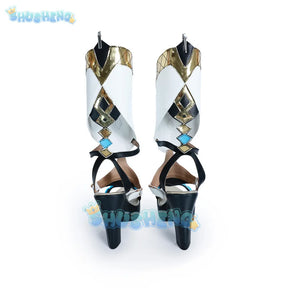 Genshin Impact Xilonen Cosplay Shoes Game Natlan Halloween Party for Women Shusheng